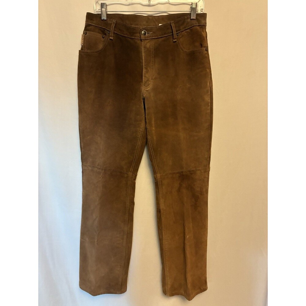 Skotts Suede Women’s Pants Washable Liveable Size 10 Brown Western